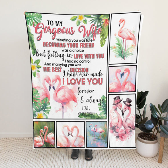 Wife Blanket, Throw Blanket Gifts for Birthday/Wedding/Anniversary/Christmas/Valentines