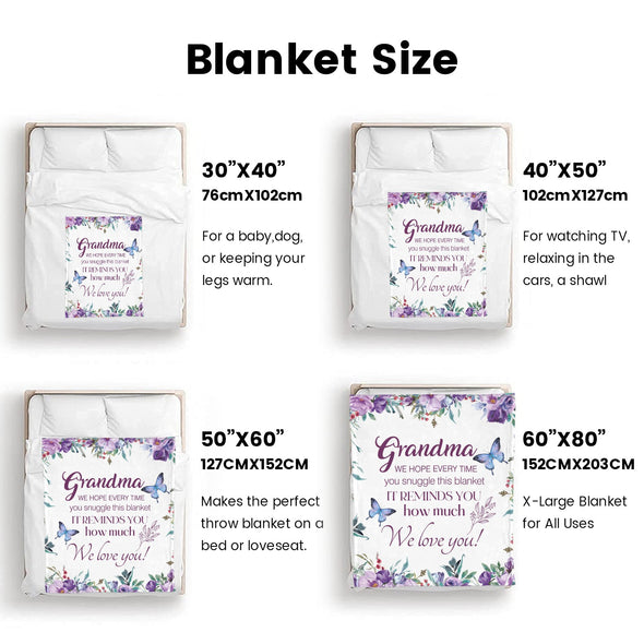 Grandma Blanket Gifts Christmas Birthday Ideas for Nana Grandmother