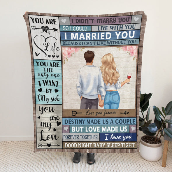 Wife Blanket, Throw Blanket Gifts for Birthday/Wedding/Anniversary/Christmas/Valentines