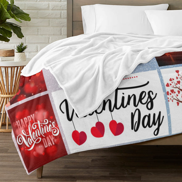 Valentine's Day Blanket Wedding Throw Couple Gifts for Men Women Boyfriend Girlfriend Husband Wife