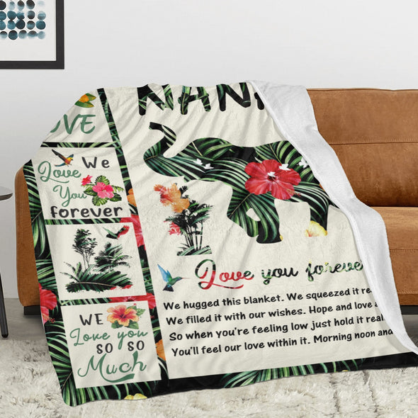 Nana Gifts Blanket, Birthday Gifts for Nana Throw, Nana Gifts from Grandkids, Grandma Gifts for Mothers Day Christmas