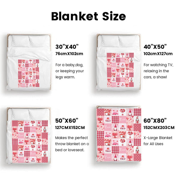 Valentine's Day Blanket Wedding Throw Couple Gifts for Men Women Boyfriend Girlfriend Husband Wife