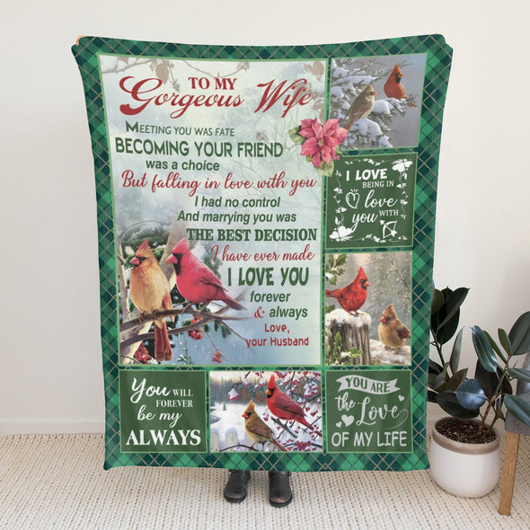 Wife Blanket, Throw Blanket Gifts for Birthday/Wedding/Anniversary/Christmas/Valentines