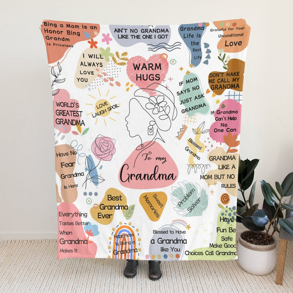 Grandma Blanket Gifts Christmas Birthday Ideas for Nana Grandmother