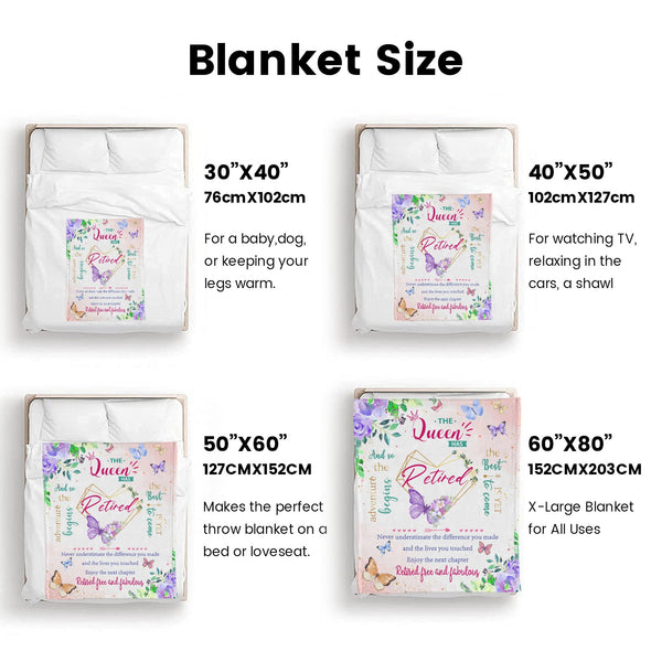 Retirement Blanket Gifts for Women/Men, Funny Farewell Throw Blanket for Going Away Gift, Coworker Leaving Gift