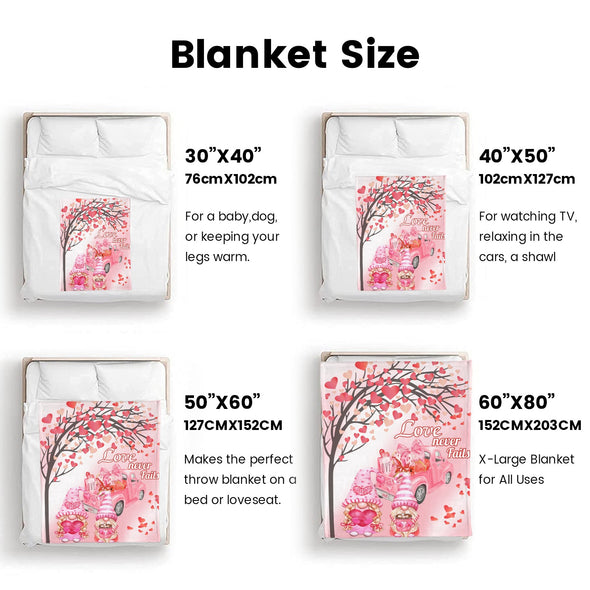 Valentine's Day Blanket Wedding Throw Couple Gifts for Men Women Boyfriend Girlfriend Husband Wife