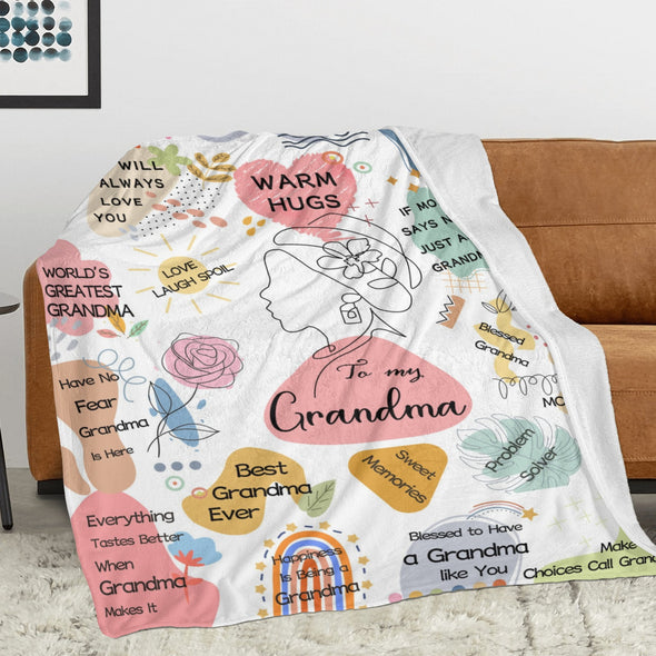 Grandma Blanket Gifts Christmas Birthday Ideas for Nana Grandmother