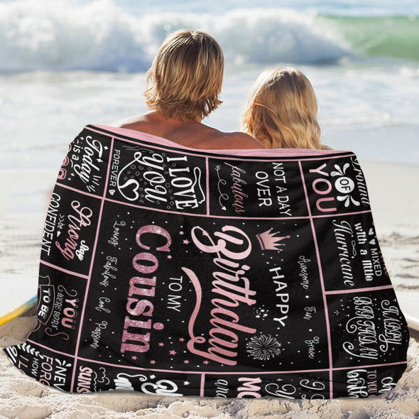 Birthday Gifts for Women Blanket, Happy Birthday Decorations Throw for Girls Her Friend Mom Sister Grandma Wife