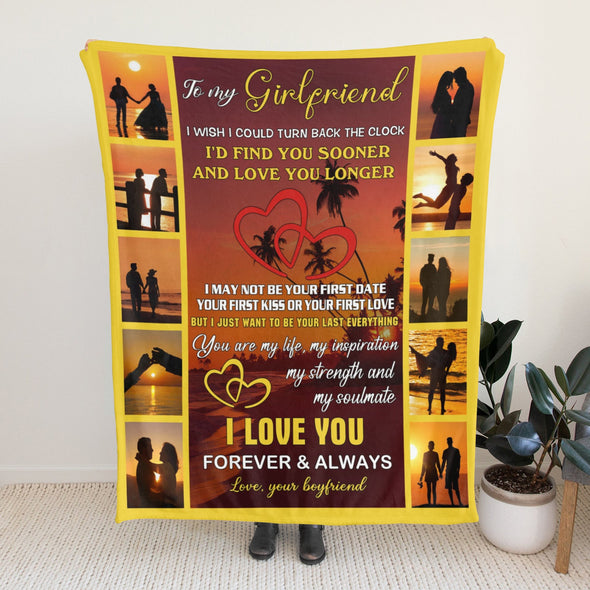 Gifts for Girlfriend Blanket, Girlfriend Birthday Gifts, Christmas Valentines Anniversary Throw Blanket for Her Women