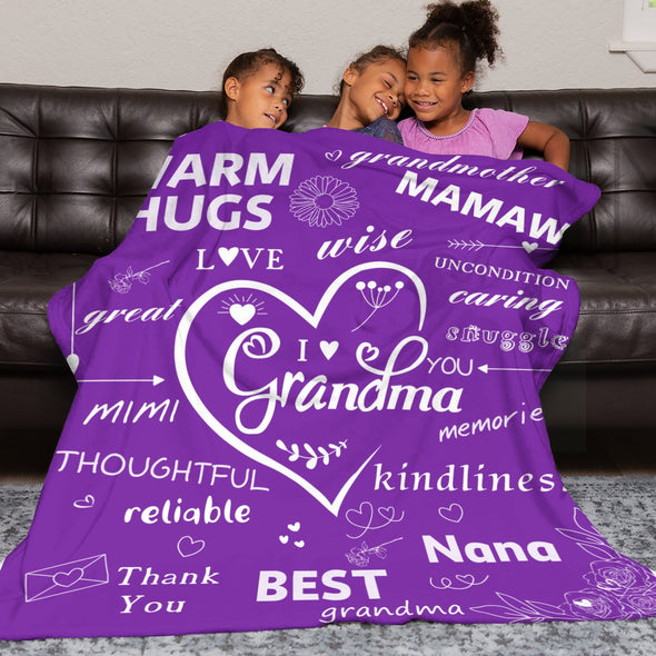 Grandma Blanket Gifts Christmas Birthday Ideas for Nana Grandmother