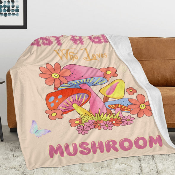 Mushroom Blanket Gifts for Kids Women Throw Blanket for Bed Couch Christmas Home Decorative All Season