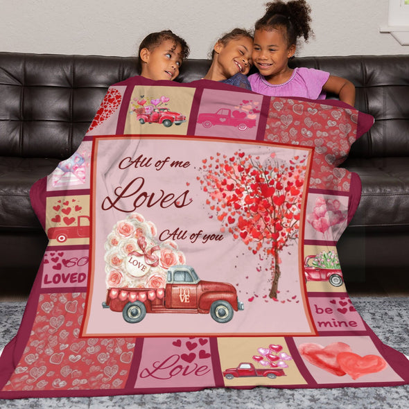 Valentine's Day Blanket Wedding Throw Couple Gifts for Men Women Boyfriend Girlfriend Husband Wife