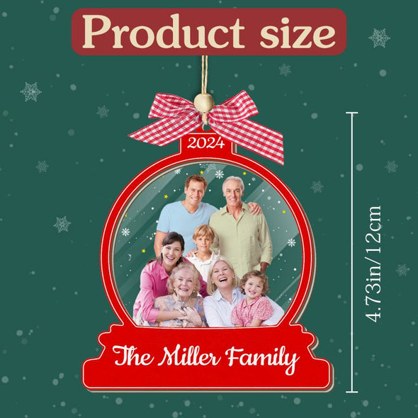 Personalized Christmas Ornaments 2024 Bulk Custom First Family Snowman Ornament Customized with Names for Xmas Memorial Gifts