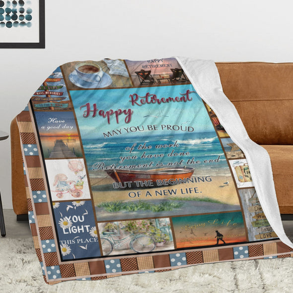 Retirement Blanket Gifts for Women/Men, Funny Farewell Throw Blanket for Going Away Gift, Coworker Leaving Gift