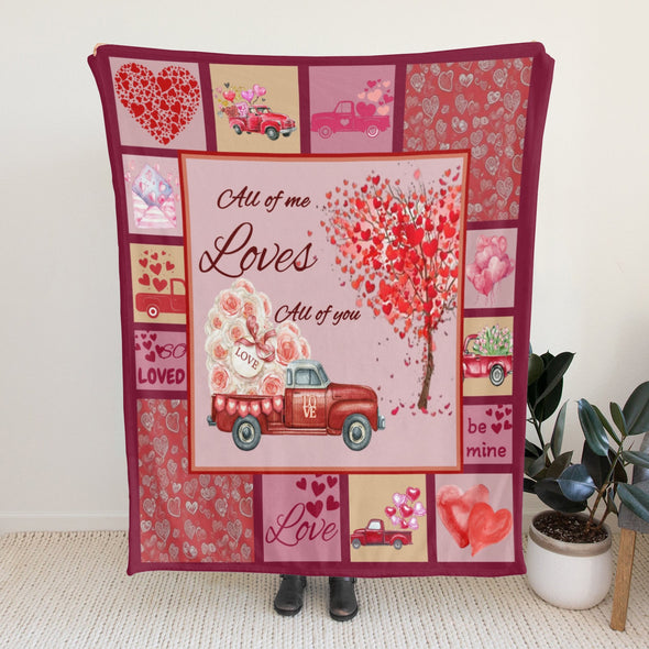 Valentine's Day Blanket Wedding Throw Couple Gifts for Men Women Boyfriend Girlfriend Husband Wife