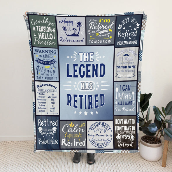 Retirement Blanket Gifts for Women/Men, Funny Farewell Throw Blanket for Going Away Gift, Coworker Leaving Gift