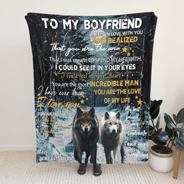 Gifts for Men Boyfriend, Valentine's Anniversary Christmas Birthday I Love You Throw Blanket for Him