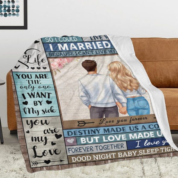 Wife Blanket, Throw Blanket Gifts for Birthday/Wedding/Anniversary/Christmas/Valentines