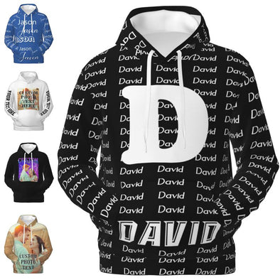 Custom Hoodie Customized Sweatshirt Personalized Hoodies Design Your Own with Pictures Name for Men Women Couple