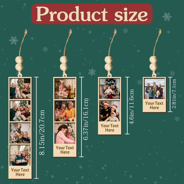 Personalized Christmas Ornaments 2024 Bulk Custom First Family Ornament Customized with Photo Names for Xmas Tree Memorial Gifts