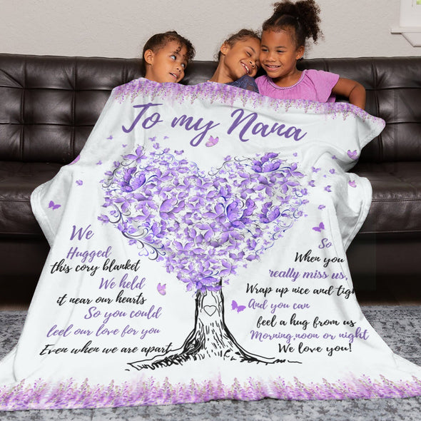 Nana Gifts Blanket, Birthday Gifts for Nana Throw, Nana Gifts from Grandkids, Grandma Gifts for Mothers Day Christmas