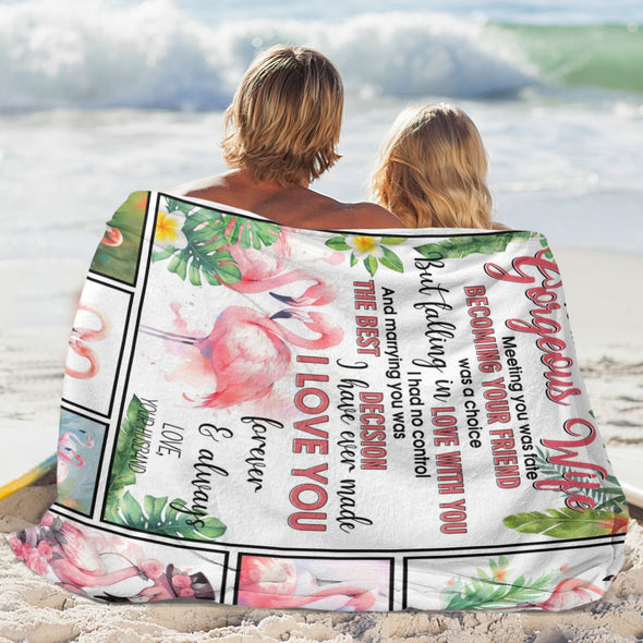 Wife Blanket, Throw Blanket Gifts for Birthday/Wedding/Anniversary/Christmas/Valentines