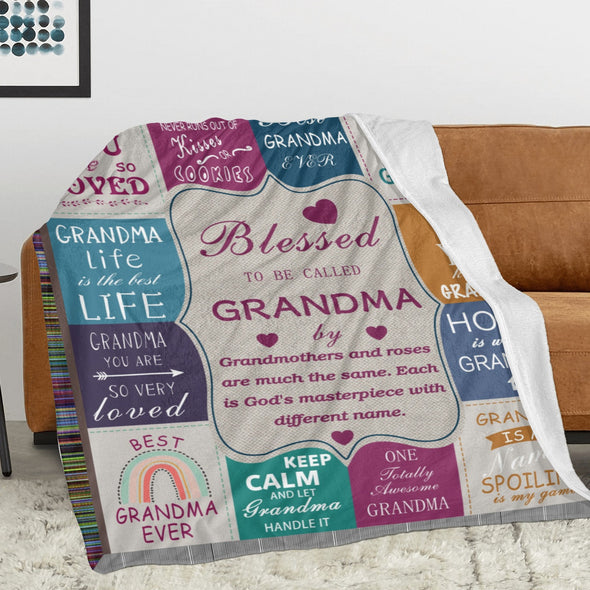 Grandma Blanket Gifts Christmas Birthday Ideas for Nana Grandmother