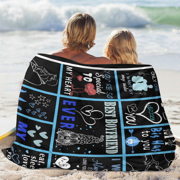 Gifts for Men Boyfriend, Valentine's Anniversary Christmas Birthday I Love You Throw Blanket for Him