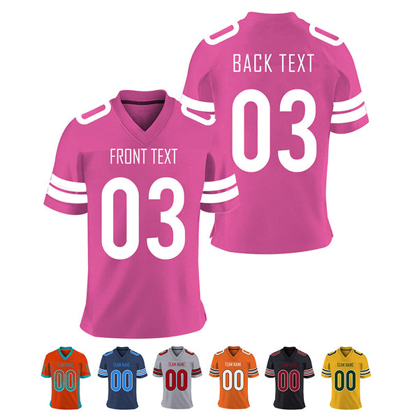 Custom Football Jerseys with Team Name Number, Design Football Uniforms for Men Women/Kids/Youth