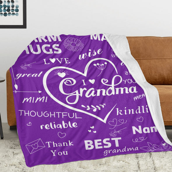 Grandma Blanket Gifts Christmas Birthday Ideas for Nana Grandmother