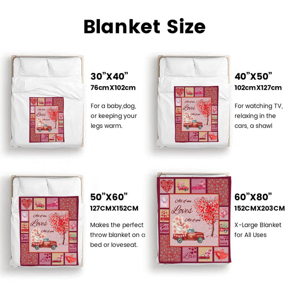 Valentine's Day Blanket Wedding Throw Couple Gifts for Men Women Boyfriend Girlfriend Husband Wife