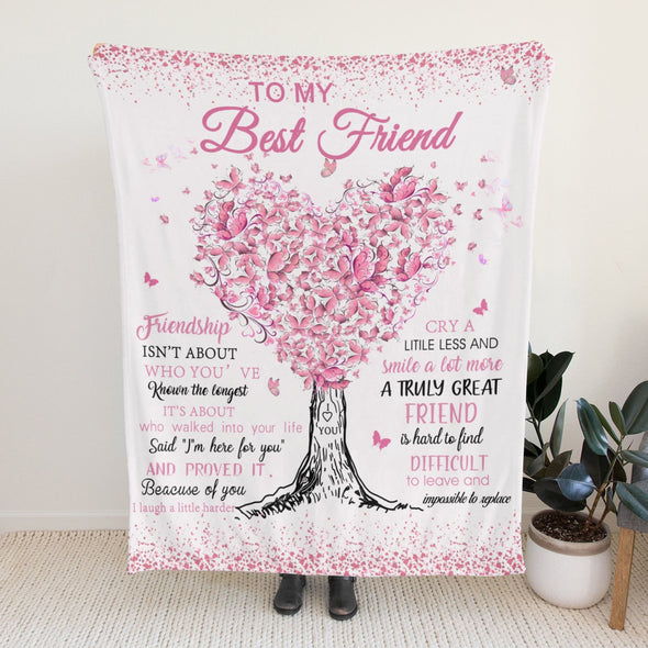 Bestie Blanket, Best Friend Birthday Gifts, Sister Throw Blanket Graduation Gifts Ideas for Women, Friendship Unique Gifts