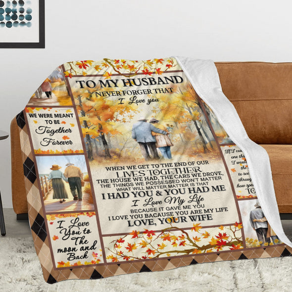 Husband Gifts Blanket, Anniversary Couple Gifts for Him, Throw Blanket for Boyfriend Christmas, Valentine, Birthday, Wedding Gifts