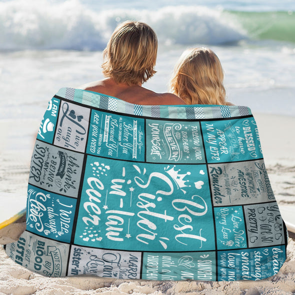 Sister Blanket Gifts, Throw Blankets Gift for Mothers Day, Christmas, Happy Birthday Gifts, Sisters Graduation Gifts Ideas for Women