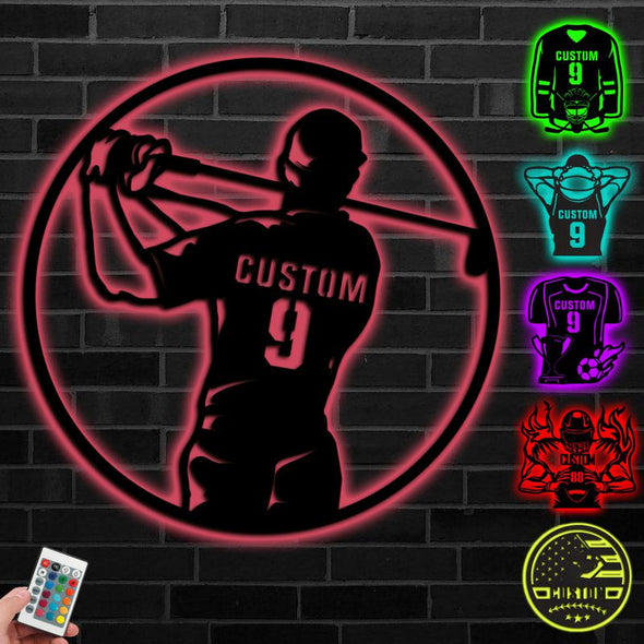 Custom Golf Jersey/Player Neon Sign Light Personalized Lamp with Name for Room Wall Decor Sport Christmas Birthday Gift