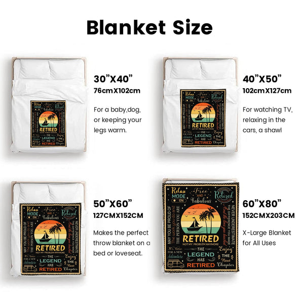 Retirement Blanket Gifts for Women/Men, Funny Farewell Throw Blanket for Going Away Gift, Coworker Leaving Gift