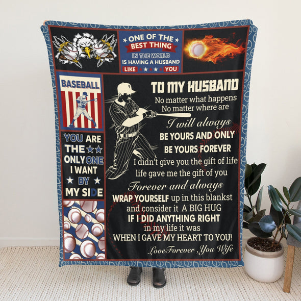 Husband Gifts Blanket, Anniversary Couple Gifts for Him, Throw Blanket for Boyfriend Christmas, Valentine, Birthday, Wedding Gifts