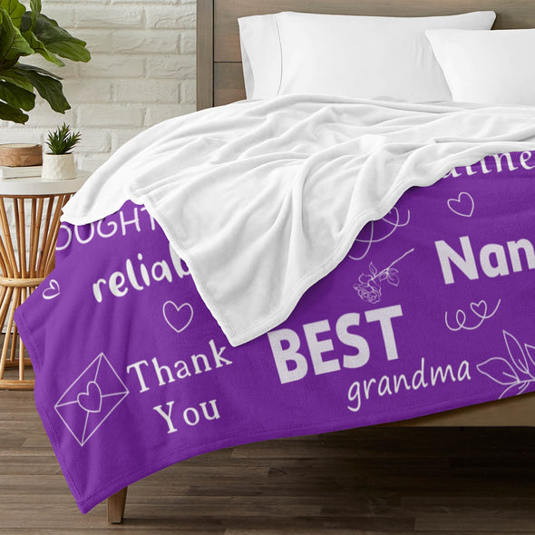 Grandma Blanket Gifts Christmas Birthday Ideas for Nana Grandmother