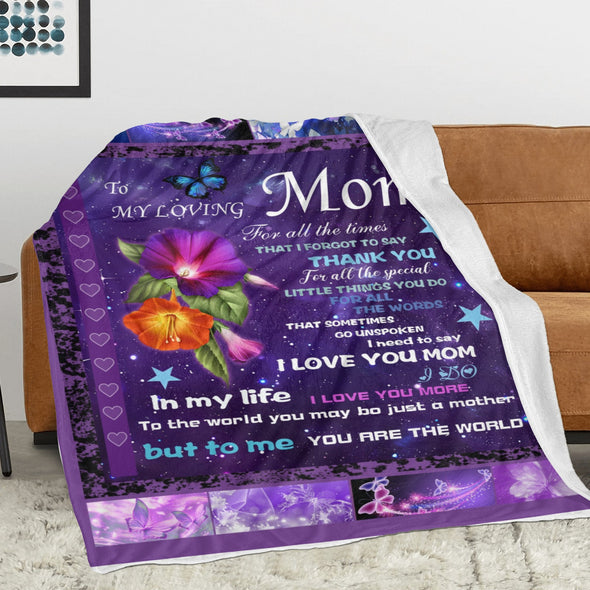 Mom Blanket Gifts for Mother's Day Christmas Birthday Throw from Daughter Son