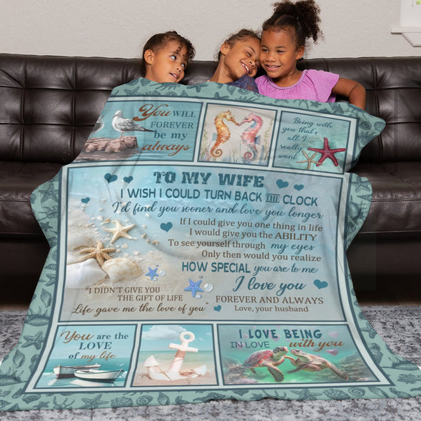 Wife Blanket, Throw Blanket Gifts for Birthday/Wedding/Anniversary/Christmas/Valentines