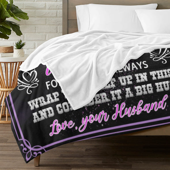 Wife Blanket, Throw Blanket Gifts for Birthday/Wedding/Anniversary/Christmas/Valentines