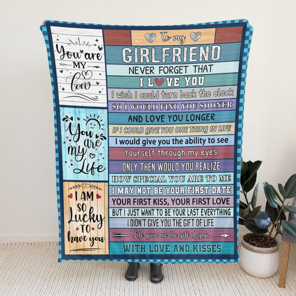 Gifts for Girlfriend Blanket, Girlfriend Birthday Gifts, Christmas Valentines Anniversary Throw Blanket for Her Women