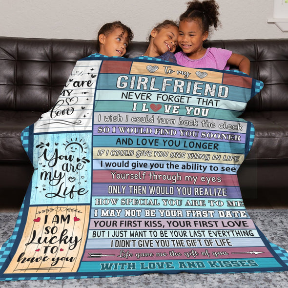 Gifts for Girlfriend Blanket, Girlfriend Birthday Gifts, Christmas Valentines Anniversary Throw Blanket for Her Women