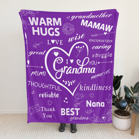 Grandma Blanket Gifts Christmas Birthday Ideas for Nana Grandmother