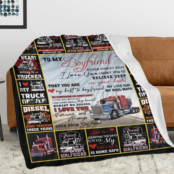 Gifts for Men Boyfriend, Valentine's Anniversary Christmas Birthday I Love You Throw Blanket for Him