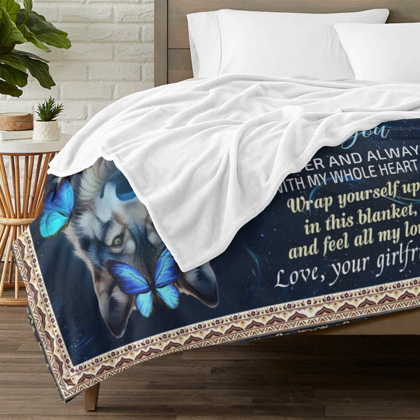 Gifts for Men Boyfriend, Valentine's Anniversary Christmas Birthday I Love You Throw Blanket for Him