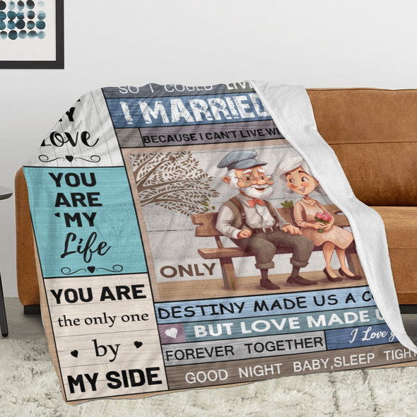 Valentine's Day Blanket Wedding Throw Couple Gifts for Men Women Boyfriend Girlfriend Husband Wife