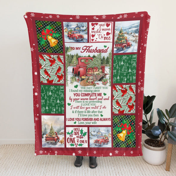 Husband Gifts Blanket, Anniversary Couple Gifts for Him, Throw Blanket for Boyfriend Christmas, Valentine, Birthday, Wedding Gifts