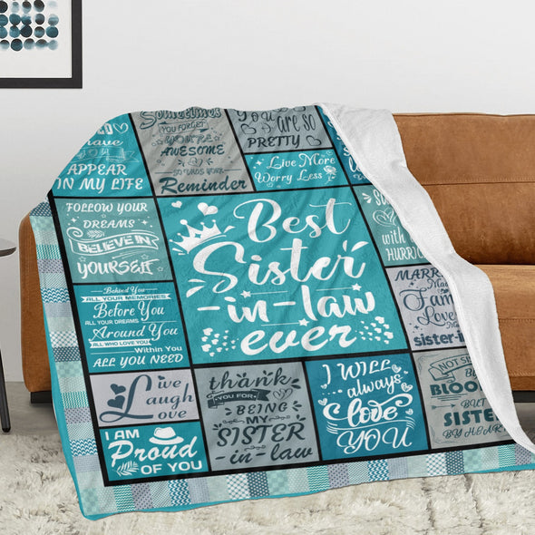 Sister Blanket Gifts, Throw Blankets Gift for Mothers Day, Christmas, Happy Birthday Gifts, Sisters Graduation Gifts Ideas for Women