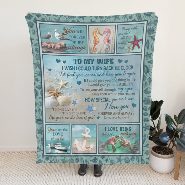 Wife Blanket, Throw Blanket Gifts for Birthday/Wedding/Anniversary/Christmas/Valentines